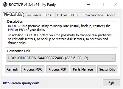 BOOTICE 2016. 06. 17 v1. 3. 4. 0