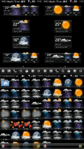 Mod Icons Weather WeatherClock v. 47 By Vitan04