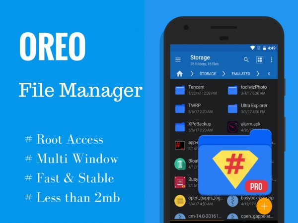 Oreo File Manager Pro [Root] v1. 0. 8 (Patched)