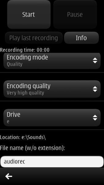 Audio Recorder Pro v. 1. 00