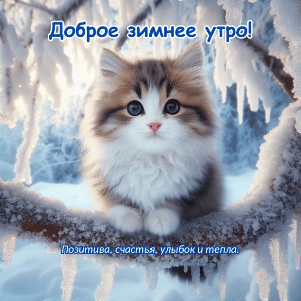 Доброе зимнее утро! Позитива и тепла