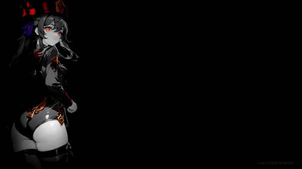 3-hu tao wallpaper selective coloring by drplaga049 dgyzxoj