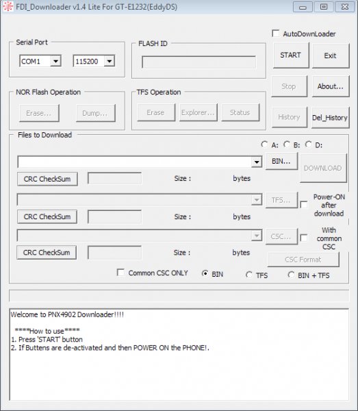 FDI Downloader v1. 4 Lite For GT-E1232(EddyDS)