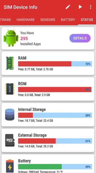 SIM Device Info 1. 0. 9