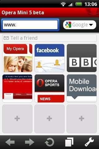 Opera 5. 1 betа