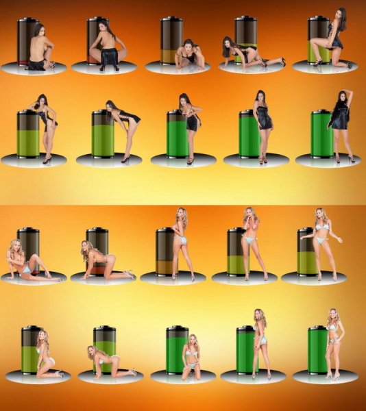 Sexy Girl Battery Widget