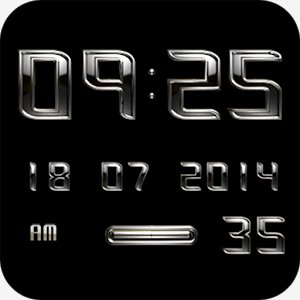Ametal Digital Clock Widget - v. 2. 4