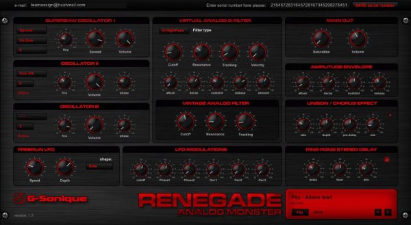 G-Sonique Renegade VSTi v. 1. 3