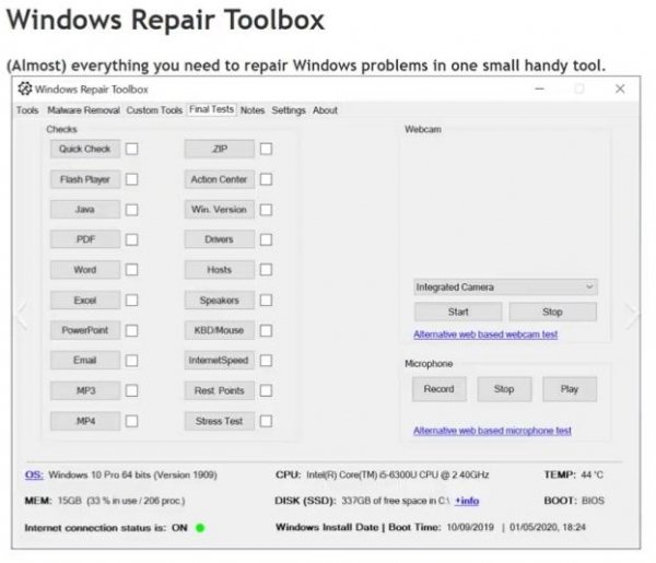 Windows Repair Toolbox 3. 0. 2. 6