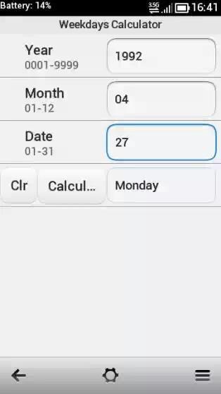 Weekdays Calculator QT 1. 03(0)