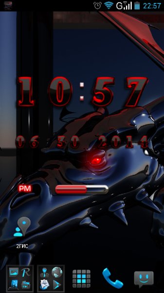 Blackdragon2FONT Clock