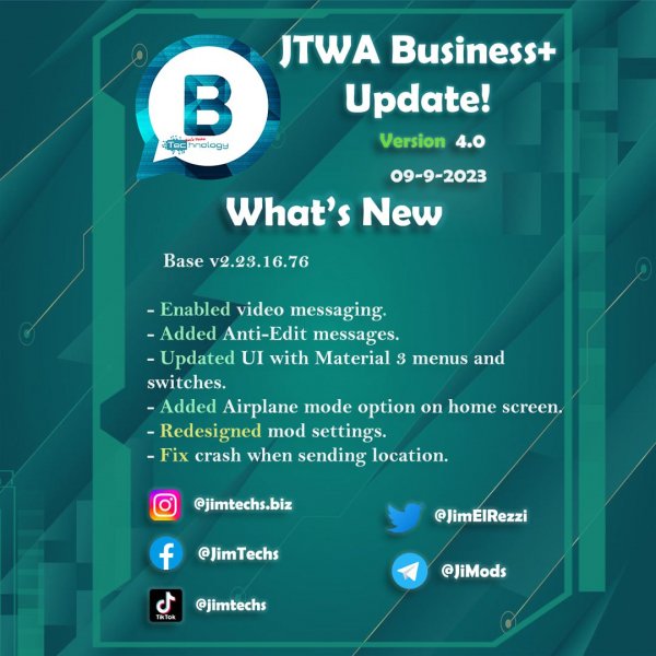JTWABusiness JiMODs v5. 0 Jimtechs Editions