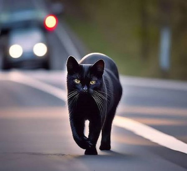 Черная кошка