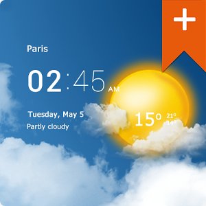 Transparent weather clock Premium 0. 99. 02. 11