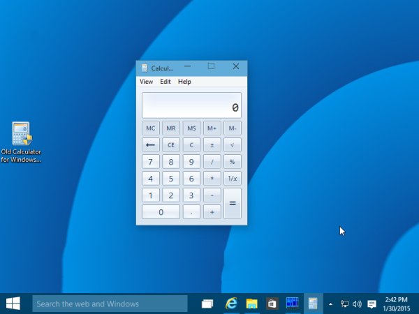 Old Calculator for Windows 10 1. 1 (2016)