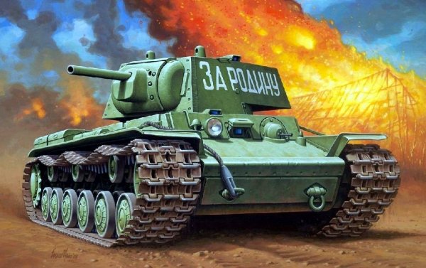 Baryatinskiy Tyazhelyiy tank KV v boyu. 1