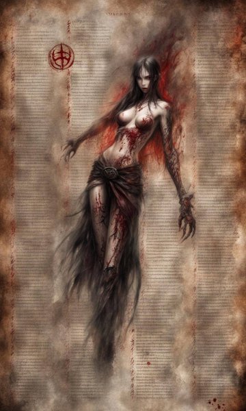Vampire bible cryptids one full page runes tat