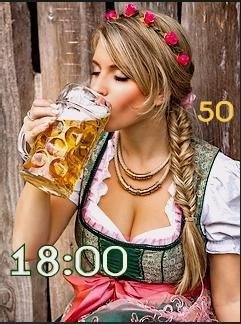 the girl with the beer