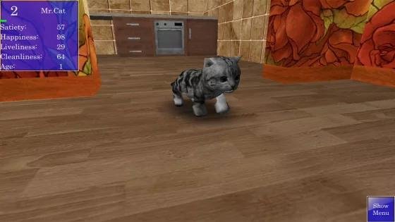CUTE POCKET CAT 3D 1. 2. 2. 8