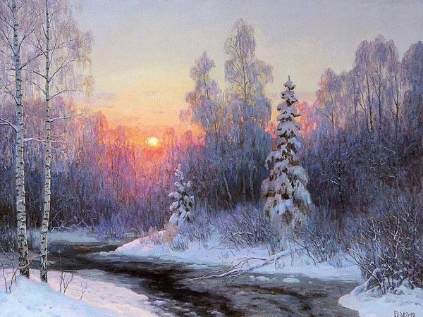 Зимний пейзаж, Рем Сайфульмулюков