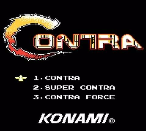 1. Contra 2. Super Contra 3. Contra Force