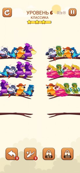 Bird Sort 2 Color Puzzle v.6.0.3.b ADS Removed