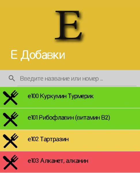E Добавки (2. 1. 3)