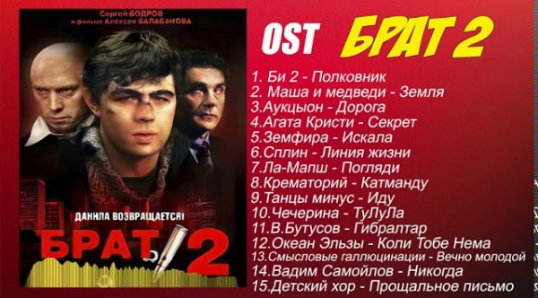 Неизвестный - OST Брат 2 ВСЕ Песни из Фильма