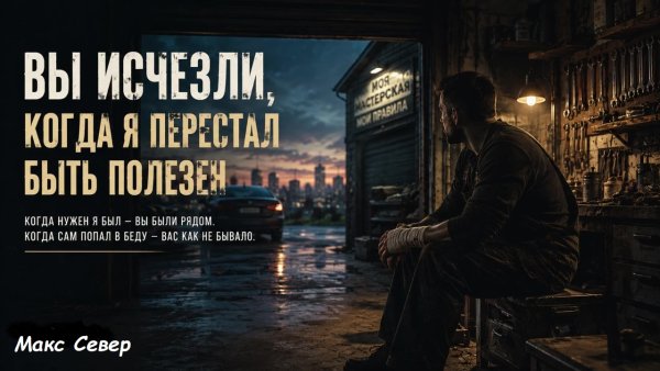 Макс Север - Вы исчезли, когда я перестал быть полезен ...