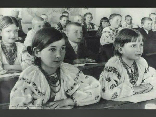 УССР, Полтавщина, сельская школа, 1939 год