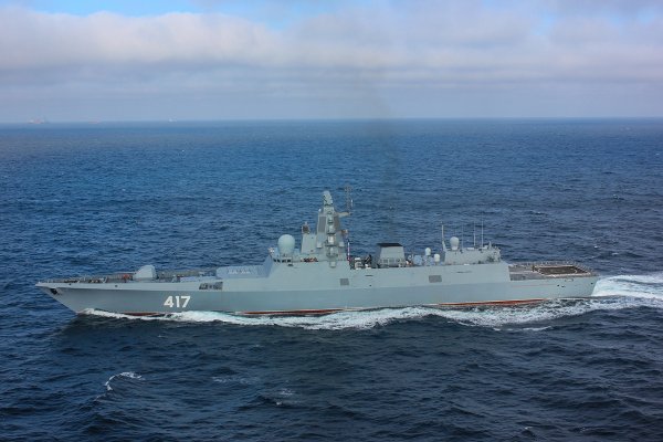 Фрегат "Адмирал Горшков" в Баренцевом море
