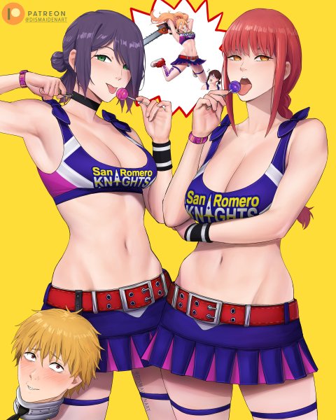 Makima reze denji power higashiyama kobeni and 1 more