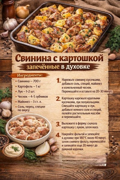 Свинина с картошкой