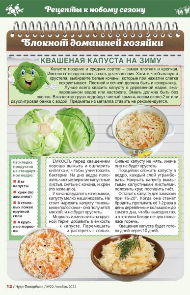 Квашеная капуста на зиму