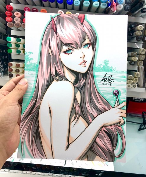 Artgerm-artist-Zero-Two-(Darling-in-the-Franxx)-Darling-In-Th