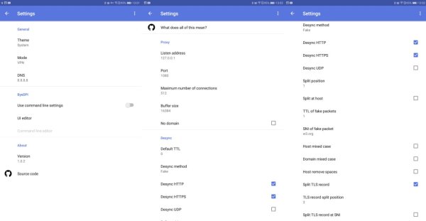 ByeDPI for Android v1.1.1