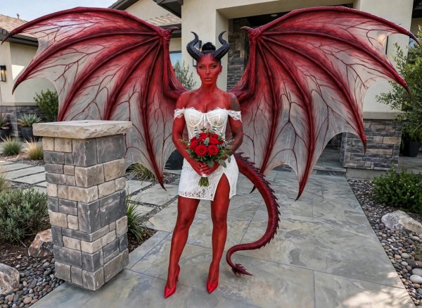 Devil woman frontal pose