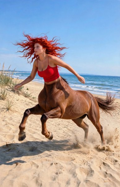 Centaur gallop beach