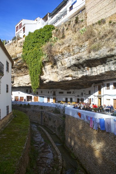 Streets of Setenil city