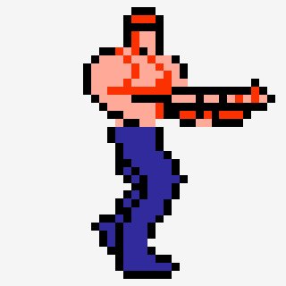 Bill Rizer 3D-Sprite (Contra NES)