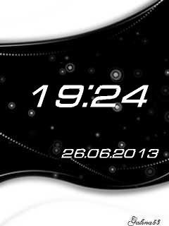 Black White Clock Date