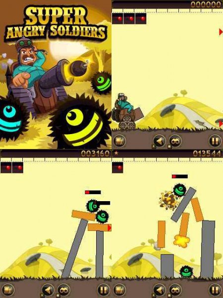 Super Angry Soldiers 240x320