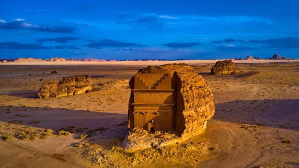 Nabatean Tomb Набатейская гробница Мадаин-Салих.UHD Обои 4К