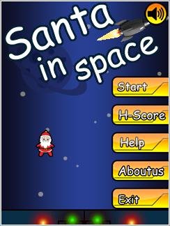 Santa In Space 320x480