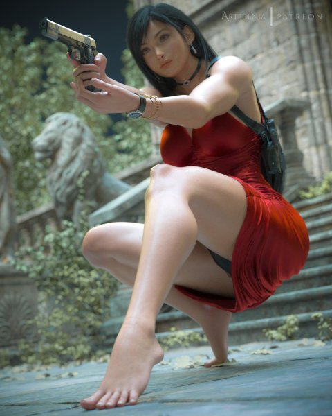 Tifa Artedenia Ada Wong Resident Evil 2 Remake