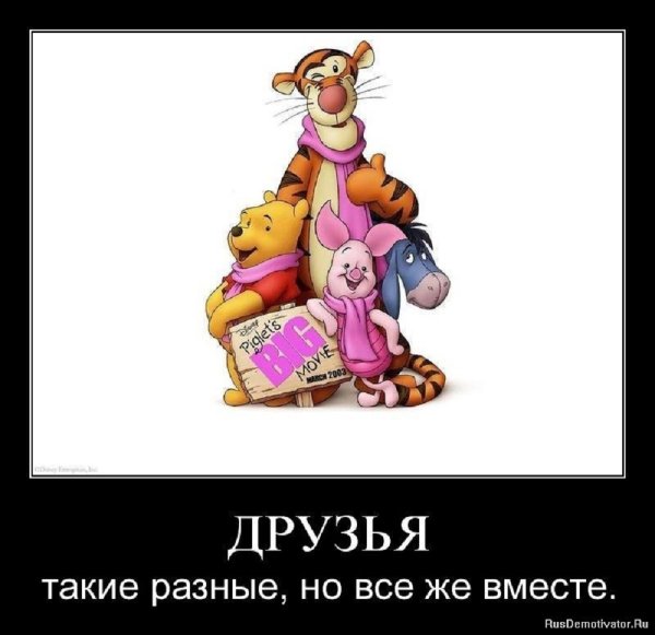 Друзья такие разные, но всё же вместе