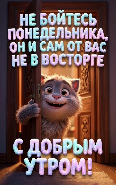 С понедельником!
