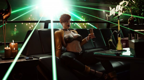 Cyberpunk ~ Aurore Beckoning Normal Clothed