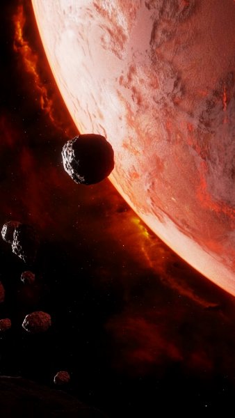 planeta asteroidy kosmos 143556 720x1280