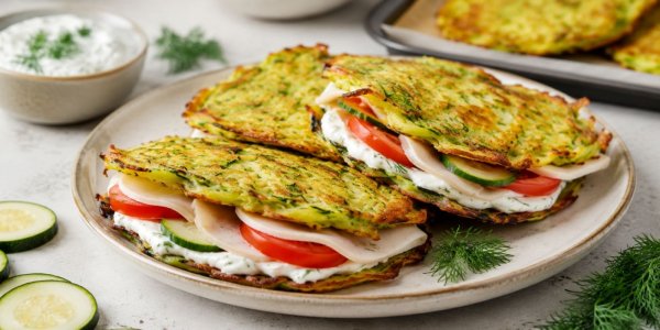Невероятно простые и очень вкусные ПП-лепёшки из кабачков